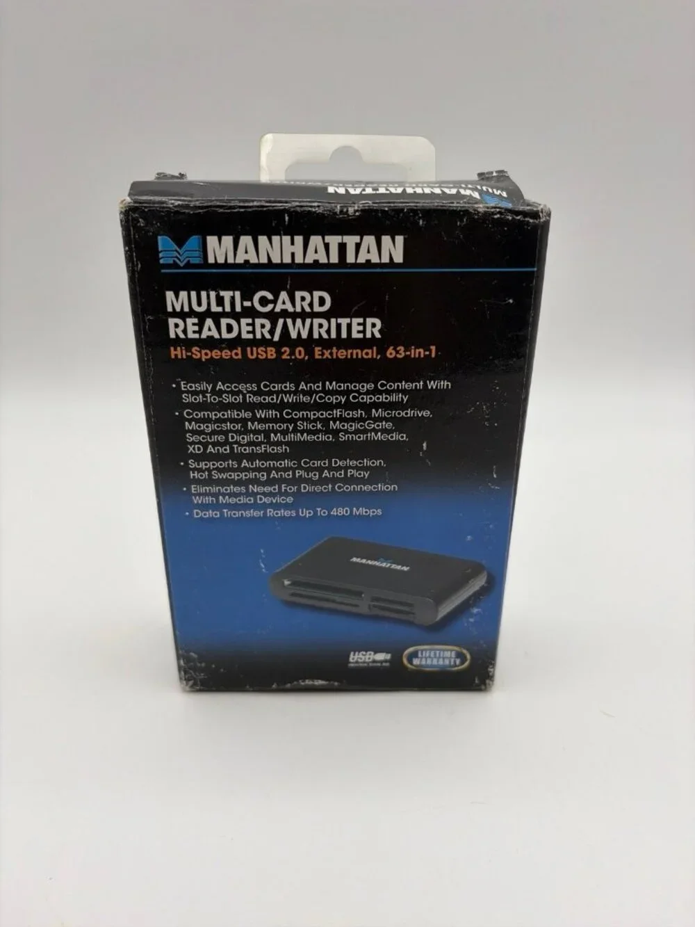 Manhattan USB 2.0 External Multi-Card Reader & Writer, 63-in-1 New Open Box